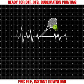 Tennis Heartbeat Sports Lover  T-shirt