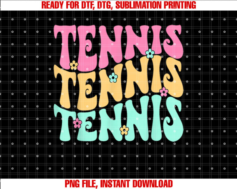 Tennis Retro for Girls Women Teen Kids Game Match Practice T-shirt