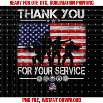 Thank You For Your Service Patriotic Veterans Day T-shirt