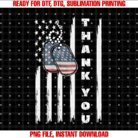 Thank You Usa Flag for Veterans Day T-shirt