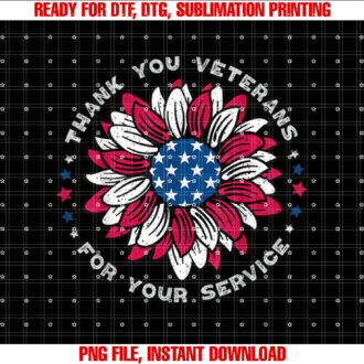 Thank You Veterans Sunflower Military Veterans Day Tribute T-shirt