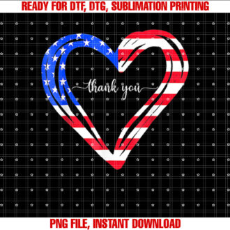 Thank You for Your Services Patriotic Heart Veterans Day T-shirt