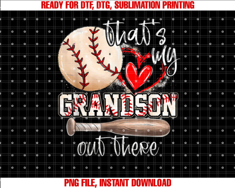 ThatS My Grandson Out There Baseball Grandma Mothers Day T-shirt