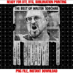 The Big Lebowski Walter Best of Quotes Flyer T-shirt
