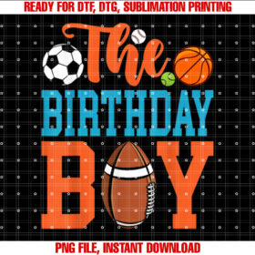 The Birthday Boy Sports Family T-shirt