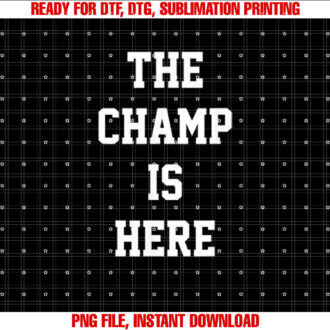 The Champ is Here Fury King Boxing Gym T-shirt