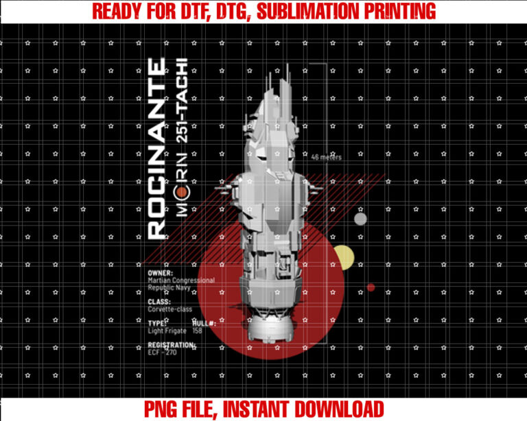 The Expanse Rocinante Ship T-shirt