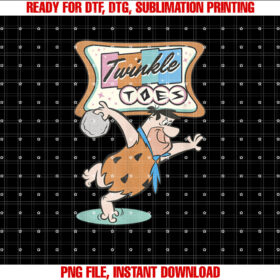 The Flintstones Twinkle Toes Fred Flintstone Bowling Alley T-shirt