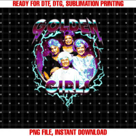The Golden Girls Ic 80s Metal Vibes Group Shot Portrait T-shirt