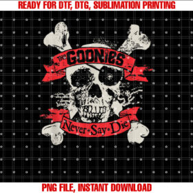 The Goonies Never Say Die Skull and Crossbones T-shirt