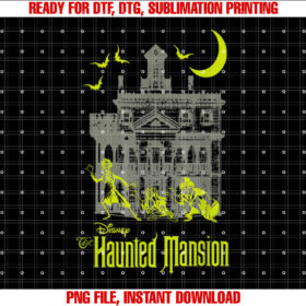 The Haunted Mansion Hitchhiking Ghosts Silhouettes Shot T-shirt