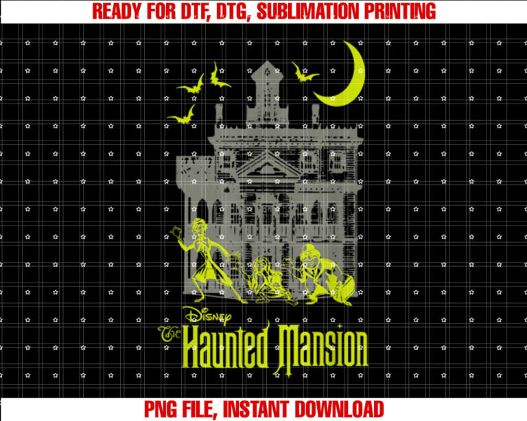 The Haunted Mansion Hitchhiking Ghosts Silhouettes Shot T-shirt
