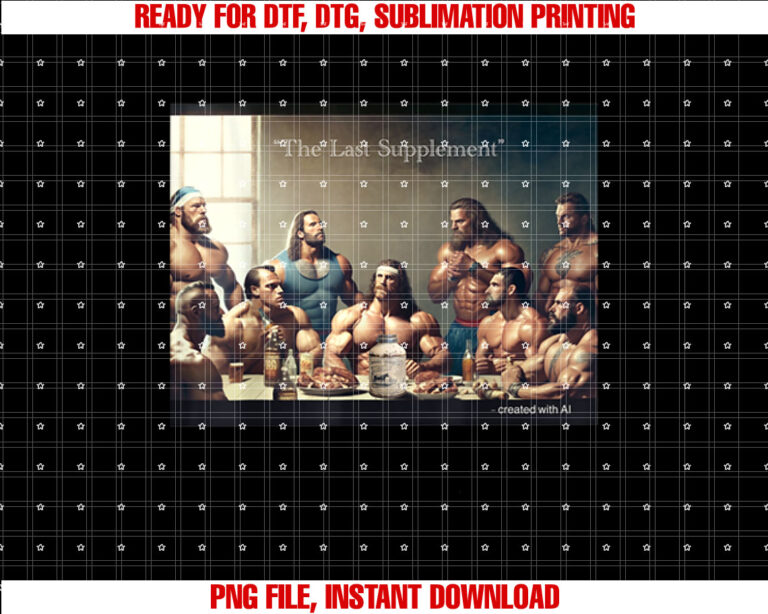 The Last Supplement Funny Bodybuilding Tee Created with AI T-shirt