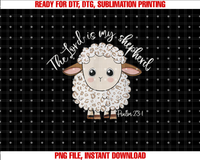 The Lord Is My Shepherd Christian Sheep T-shirt