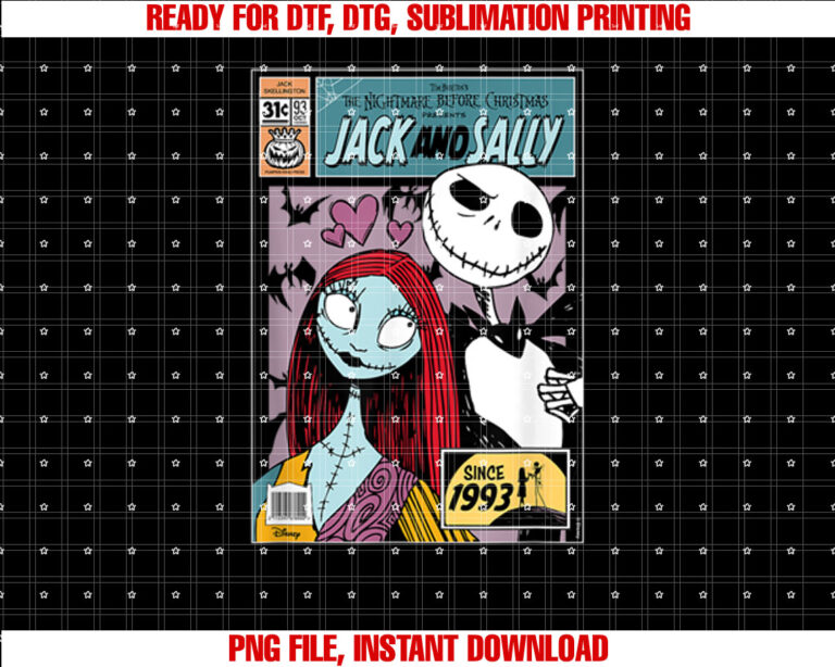 The Nightmare Before Christmas Jack And Sally T-shirt