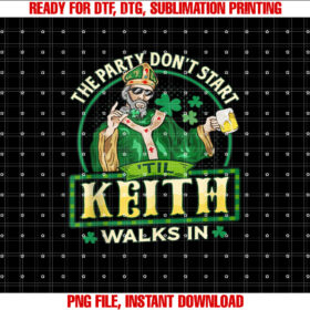 The Party Dont Start Keith Walks in T-shirt