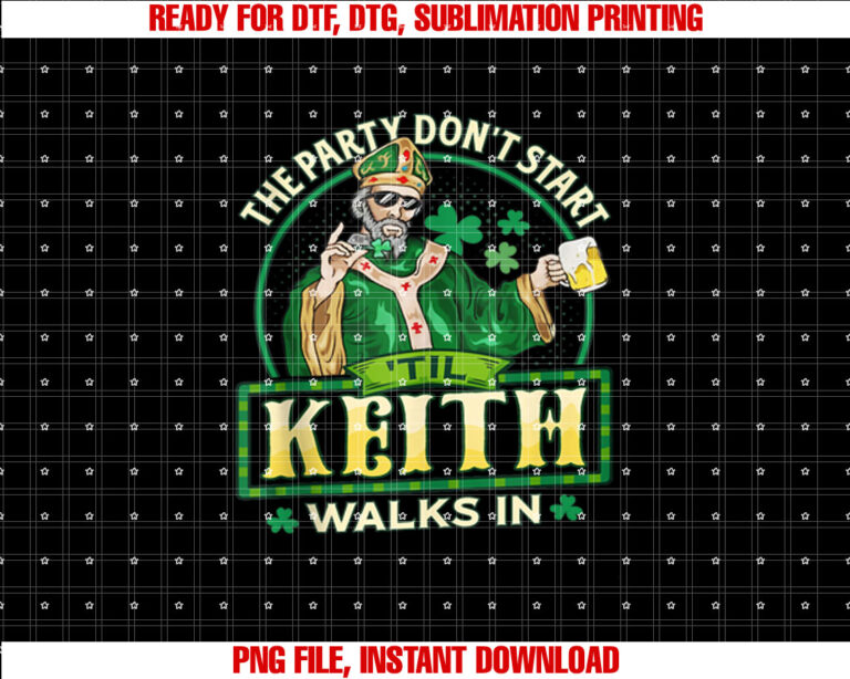 The Party Dont Start Keith Walks In T-shirt
