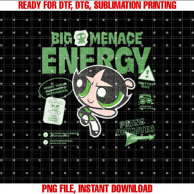 The Powerpuff Girls Buttercup Big Menace Energy Watch Out T-shirt