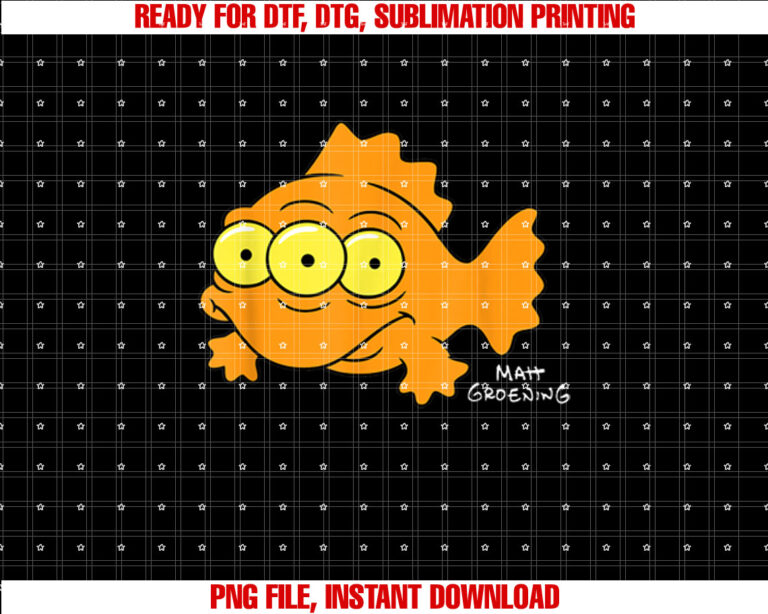 The Simpsons Blinky ThreeEyed Nuclear Fish Center T-shirt