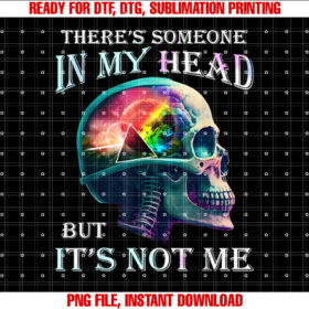 Theres Someone in My Head but Its Not Me Skull T-shirt