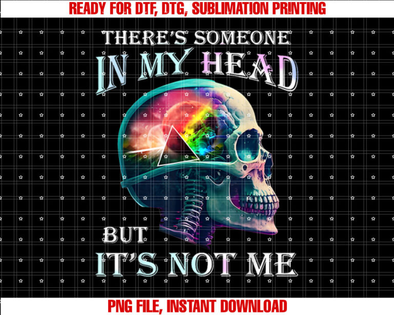 Theres Someone In My Head But Its Not Me Skull T-shirt