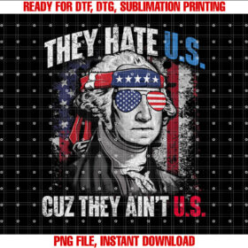 They Hate Us Cuz They Aint Us Usa American Flag 4th of July T-shirt