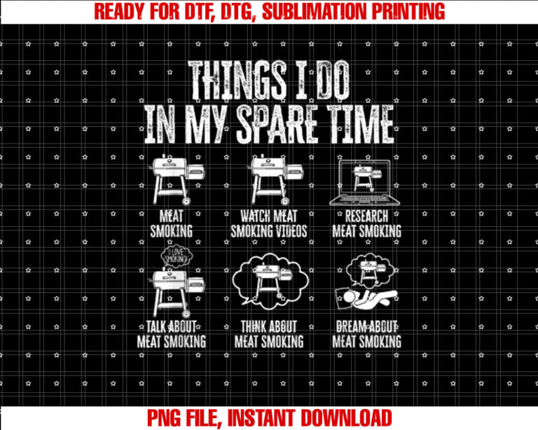 Things I do in my Spare Time meat smoker smoking T-shirt