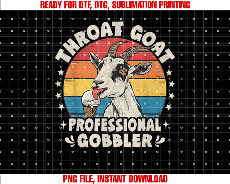 Throat Goat Retro Inappropriate Adult Humor Funny Gag Memes T-shirt