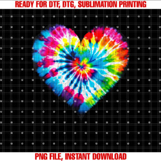 Tie Dye Valentines Colorful Hearts Day Men Women Kids T-shirt