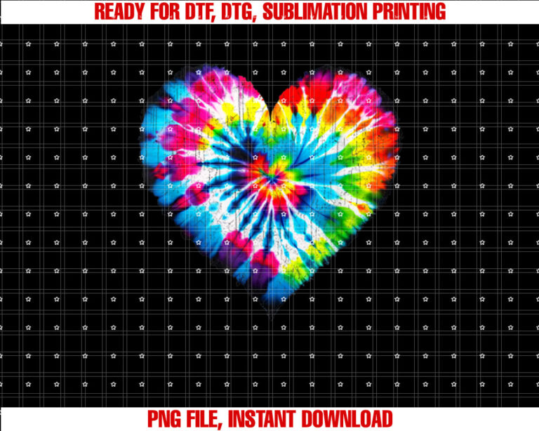Tie Dye Valentines Colorful Hearts Day Men Women Kids T-shirt