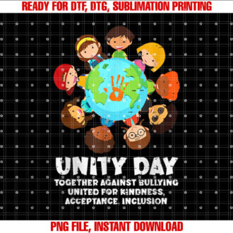 Together Against Bullying Orange Anti Bullying Unity Day Kid T-shirt