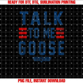 Top Gun Talk to Me Goose Bold Text Stack T-shirt