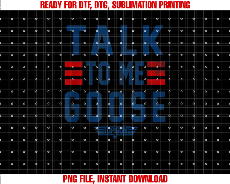 Top Gun Talk To Me Goose Bold Text Stack T-shirt
