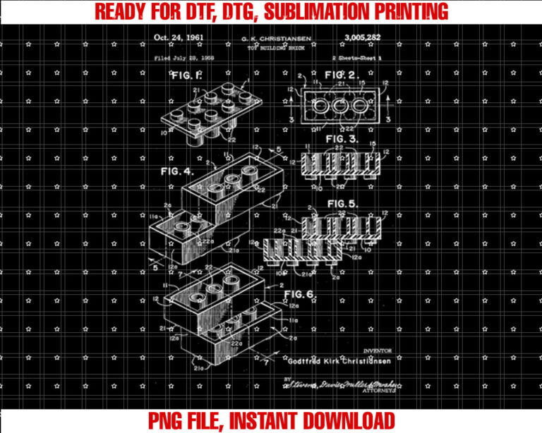 Toy Building Brick Patent T T-shirt