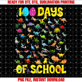 Trex 100 Days Of School Dinosaur 100th Day Boys Girls Kids T-shirt