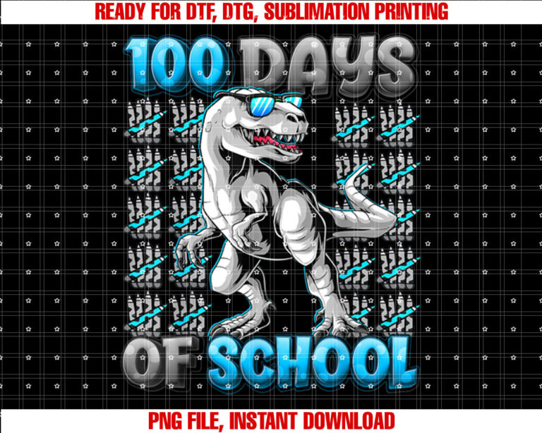 Trex 100 Days Smarter 100th Day School T-shirt