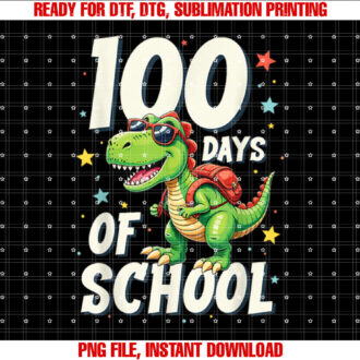 Trex Dino Kids Toddler Boys 100 Days Of School Dinosaur T-shirt