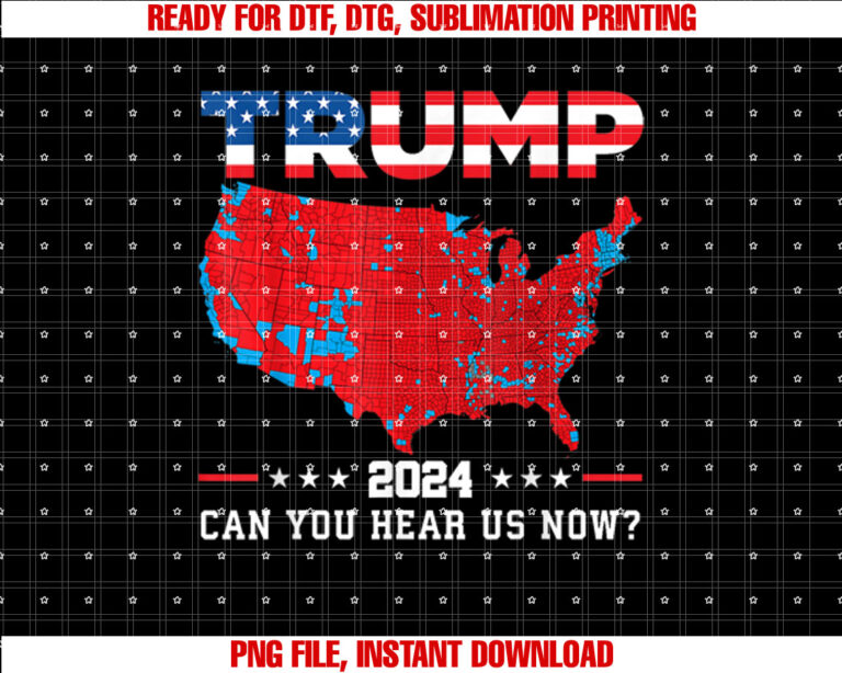 Trump 2025 Can You Hear Us Now Map of 2025 Election Results T-shirt