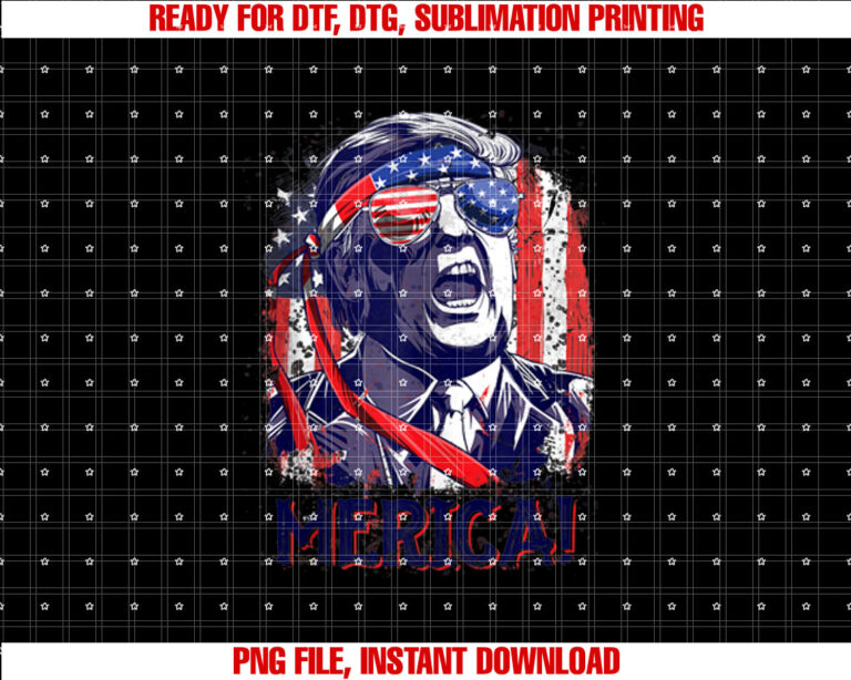 Trump 4th of July Merica Men Women USA American Flag Vintage T-shirt