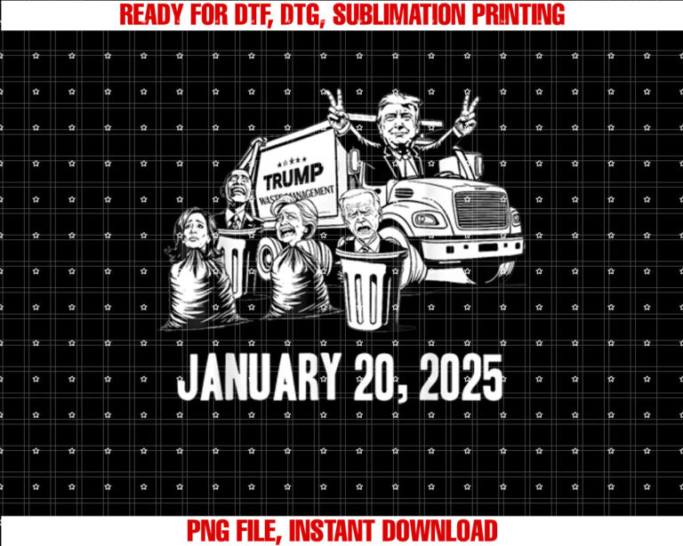 Trump Garbage Truck Waste Management Inauguration Day 2025 T-shirt