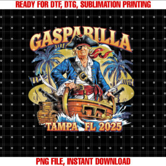 Trump Gasparilla Tampa FL 2025 Pirate Festival T-shirt