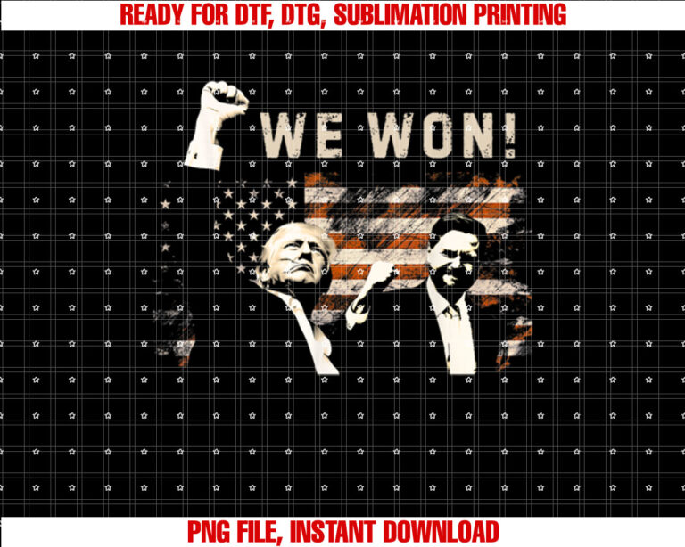 Trump Vance We Won Win Inauguration Day 2025 47th President T-shirt
