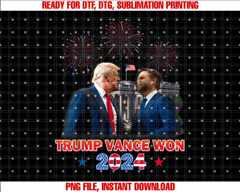 Trump Vance Won 2025 Election Victory White House T-shirt