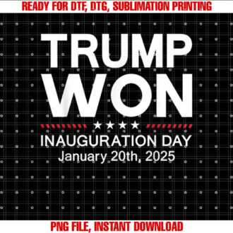 Trump Won President Inauguration Day January 20th 2025 US T-shirt