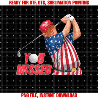 Trump You Missed Funny Golf Red Hat T-shirt