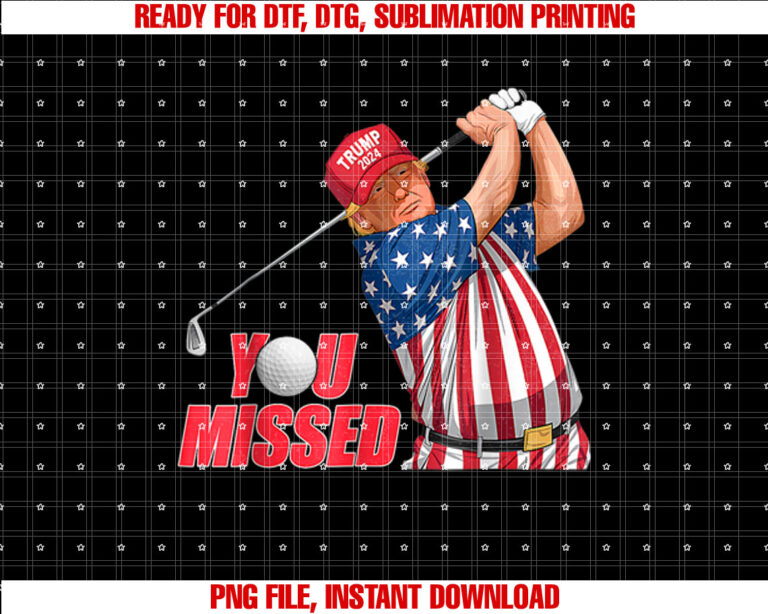 Trump You Missed Funny Golf Red Hat T-shirt