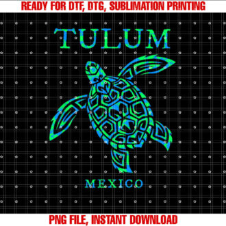 Tulum Mexico Sea Turtle Boys Girls Toddler Womens Souvenir T-shirt