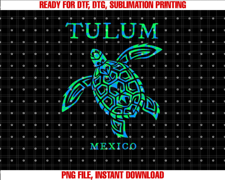 Tulum Mexico Sea Turtle Boys Girls Toddler Womens Souvenir T-shirt