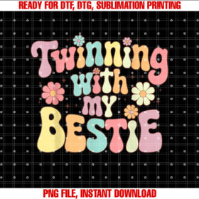 Twinning With My Bestie Friends Spirit Week Girls Kids Day T-shirt