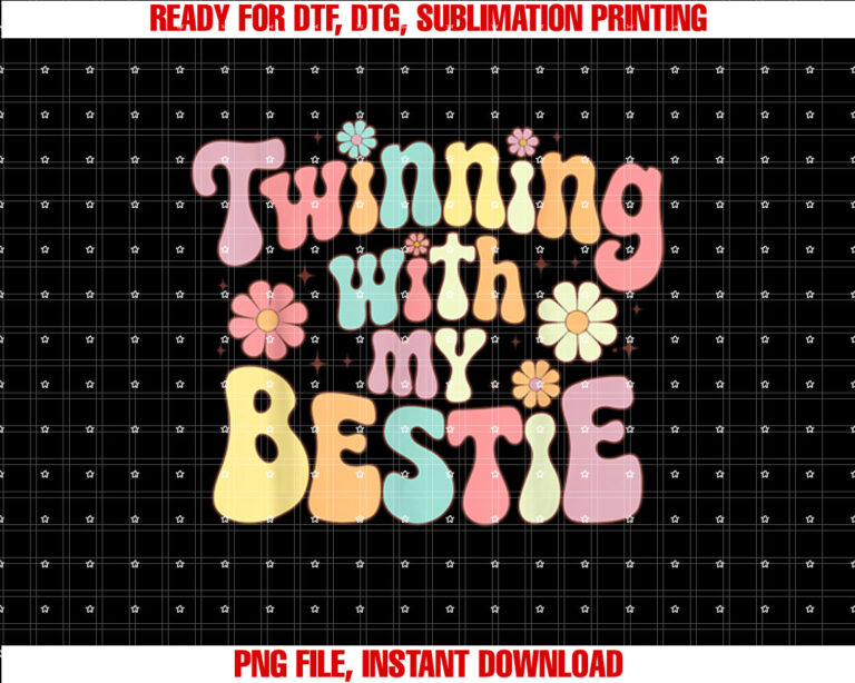 Twinning With My Bestie Friends Spirit Week Girls Kids Day T-shirt
